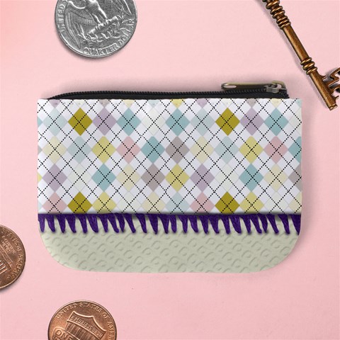 Stitched Mini Coin Purse By Zornitza Back