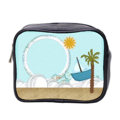Summer Sea Mini Toiletries Bag By Zornitza Front