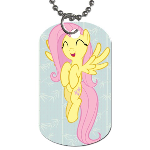 Pinkie Pie/fluttershy My Little Pony Dog Tag (2 Sided) By Jerrod Barton Back