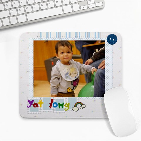 Long Long Mouse By Claudia Chow 9.25 x7.75  Mousepad - 1
