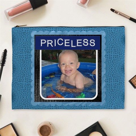 Priceless Xl Cosmetic Bag By Lil Front