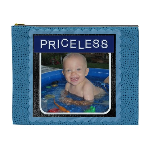Priceless Xl Cosmetic Bag By Lil Front