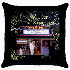 paul and mary ann - Throw Pillow Case (Black)