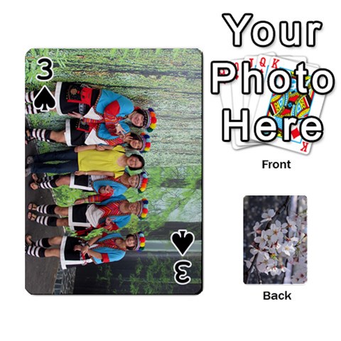 54 Playing Cards By Katherine Fung Front - Spade3