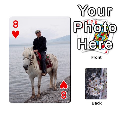 54 Playing Cards By Katherine Fung Front - Heart8
