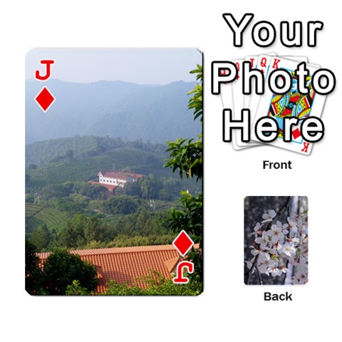 Jack 54 Playing Cards By Katherine Fung Front - DiamondJ