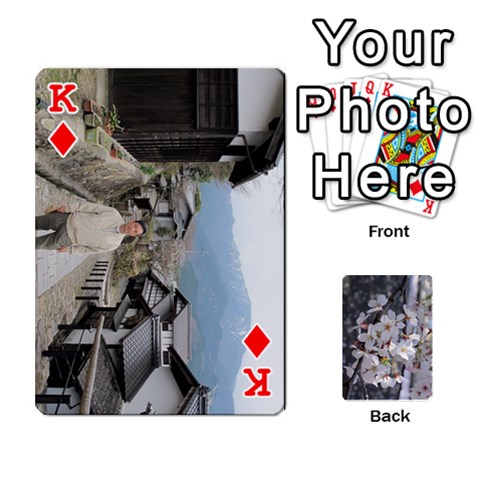 King 54 Playing Cards By Katherine Fung Front - DiamondK