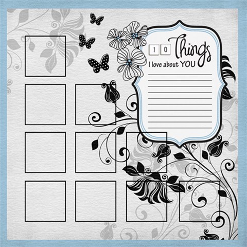 Captivating Kit 8x8 Scrapbook Pages By One Of A Kind Design Studio 8 x8  Scrapbook Page - 2