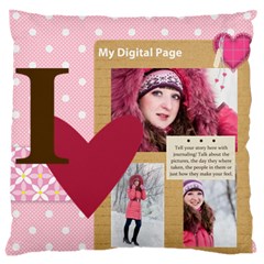 love - Large Cushion Case (One Side)