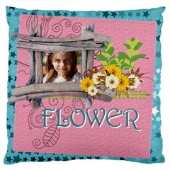 easter, spring, kids, flower - Large Cushion Case (Two Sides)