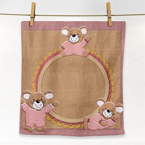 Baby Girl Face Towel By Zornitza Front