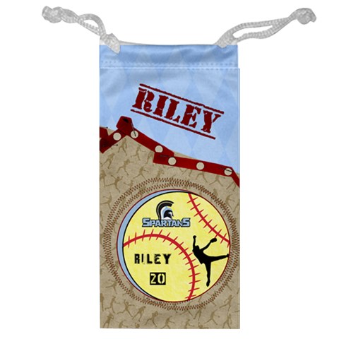 Spartans Jewelry Bag Riley By Pat Kirby Front