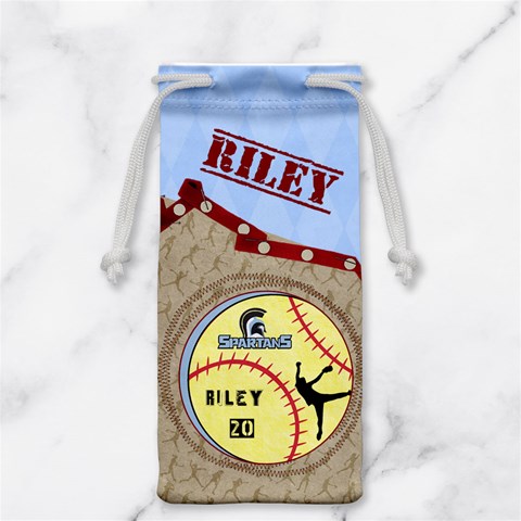 Spartans Jewelry Bag Riley By Pat Kirby Back