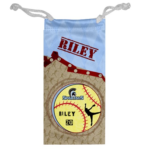 Spartans Jewelry Bag Riley By Pat Kirby Back