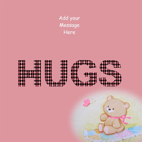 Teddy Hugs 3d Greeting Card By Deborah Inside