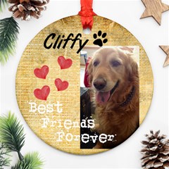 cliffy - Round Ornament (Two Sides)