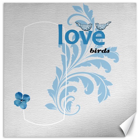 Love Birds Canvas By One Of A Kind Design Studio 11.4 x11.56  Canvas - 1