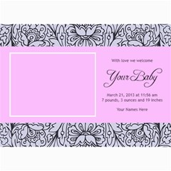 Hunny Bunny Girl Birth Announcement 03 - 5  x 7  Photo Cards
