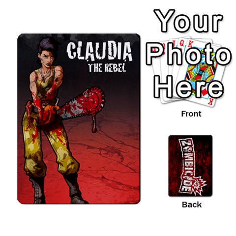 Zombicide Survivor Selector Deck By Dean Front - Spade4