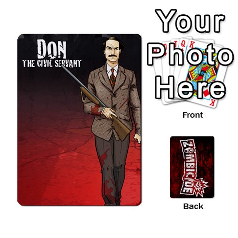 Zombicide Survivor Selector Deck By Dean Front - Club7