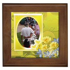 Tim3 Framed Tile Yellow