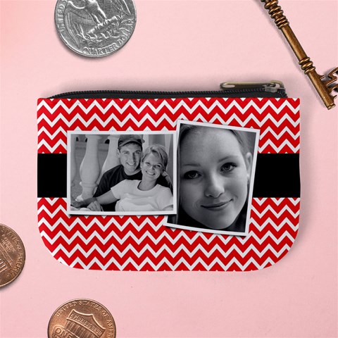 Chevron Mini Coin Purse By Mikki Back