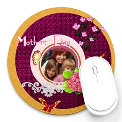 mothers day - Round Mousepad