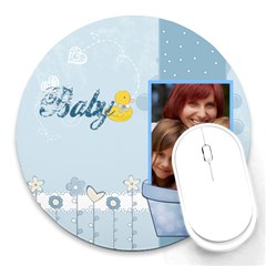 kids, fun, child, play, happy - Round Mousepad