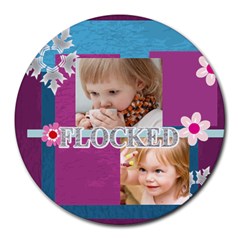 kids, fun, child, play, happy - Round Mousepad