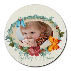 kids, fun, child, play, happy - Round Mousepad