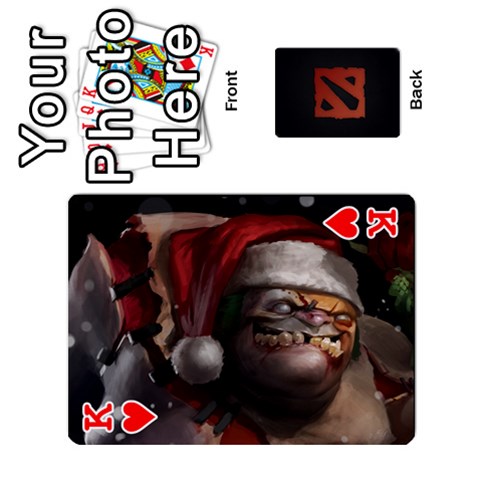 King Dota Cards By Tom Front - HeartK