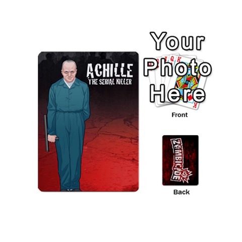 Queen Zombicide Survivor Selector Cards Front - SpadeQ