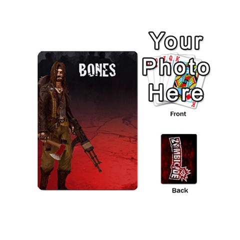 Zombicide Survivor Selector Cards Front - Spade4