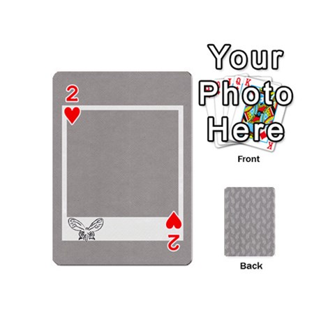 Playing Cards Mini By Deca Front - Heart2