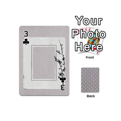 Playing Cards Mini By Deca Front - Club3