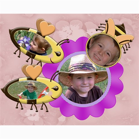 Honey Bee Collage 8x10 By Chere s Creations 10 x8  Print - 1