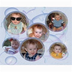 Bubbles Collage 8x10 - Collage 8  x 10 