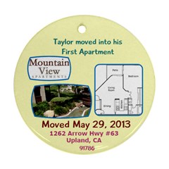 taylors apt - Ornament (Round)