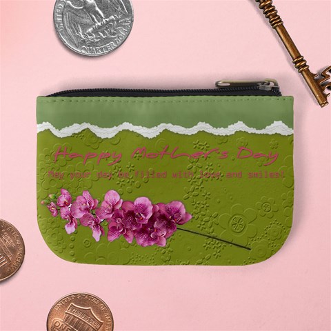 Happy Mother`s Day Mini Coin Purse By Zornitza Back