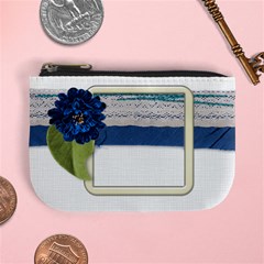 Blue Flower mini coin purse