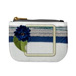 Blue Flower mini coin purse