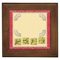 mandarin blossom tile - Framed Tile