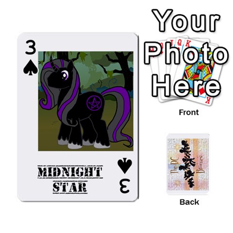 D C  Brony Oc Playing Cards By John H Rhodes Jr Front - Spade3