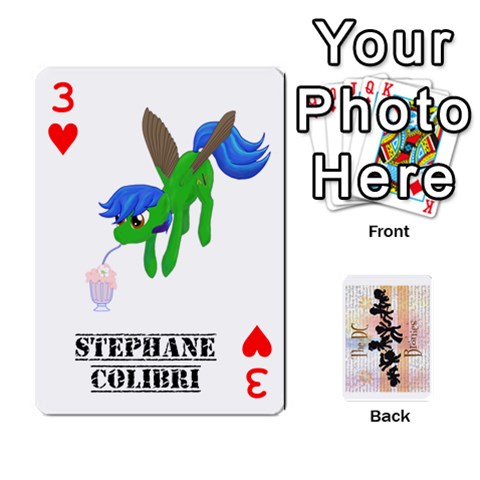 D C  Brony Oc Playing Cards By John H Rhodes Jr Front - Heart3