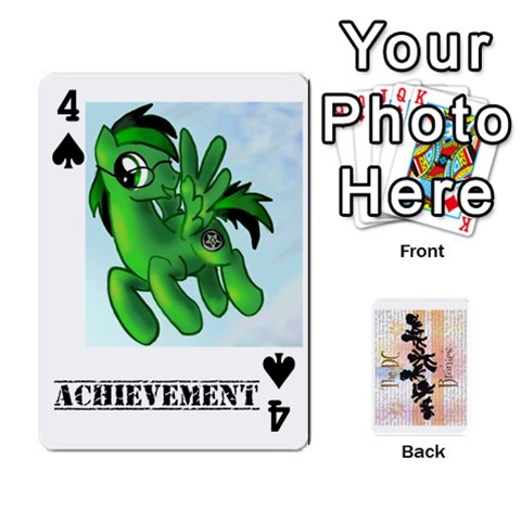 D C  Brony Oc Playing Cards By John H Rhodes Jr Front - Spade4
