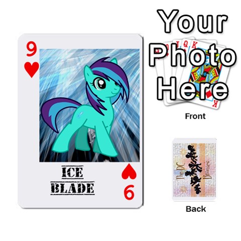 D C  Brony Oc Playing Cards By John H Rhodes Jr Front - Heart9