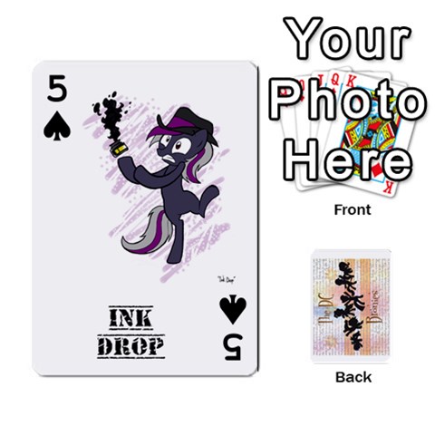D C  Brony Oc Playing Cards By John H Rhodes Jr Front - Spade5