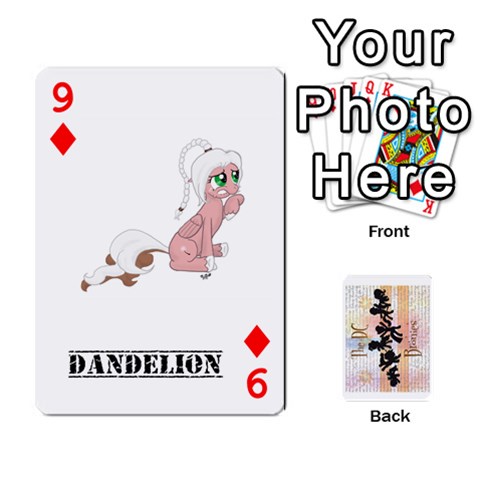 D C  Brony Oc Playing Cards By John H Rhodes Jr Front - Diamond9