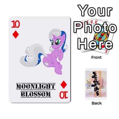D C  Brony Oc Playing Cards By John H Rhodes Jr Front - Diamond10