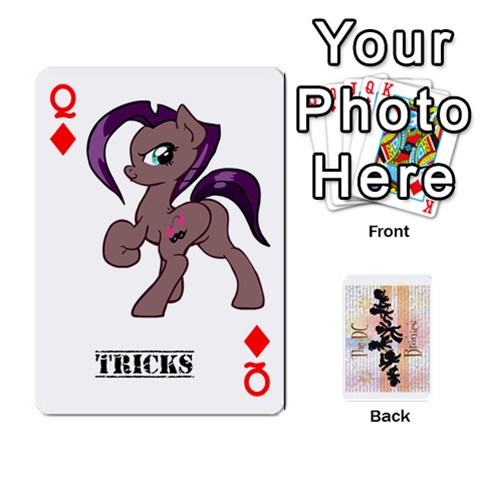 Queen D C  Brony Oc Playing Cards By John H Rhodes Jr Front - DiamondQ